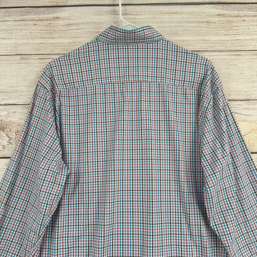 Peter Millar Post Performance Check Woven Dress‎ Shirt Men's M Multicolor - Picture 4 of 13